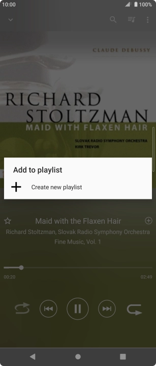 Press Create new playlist.