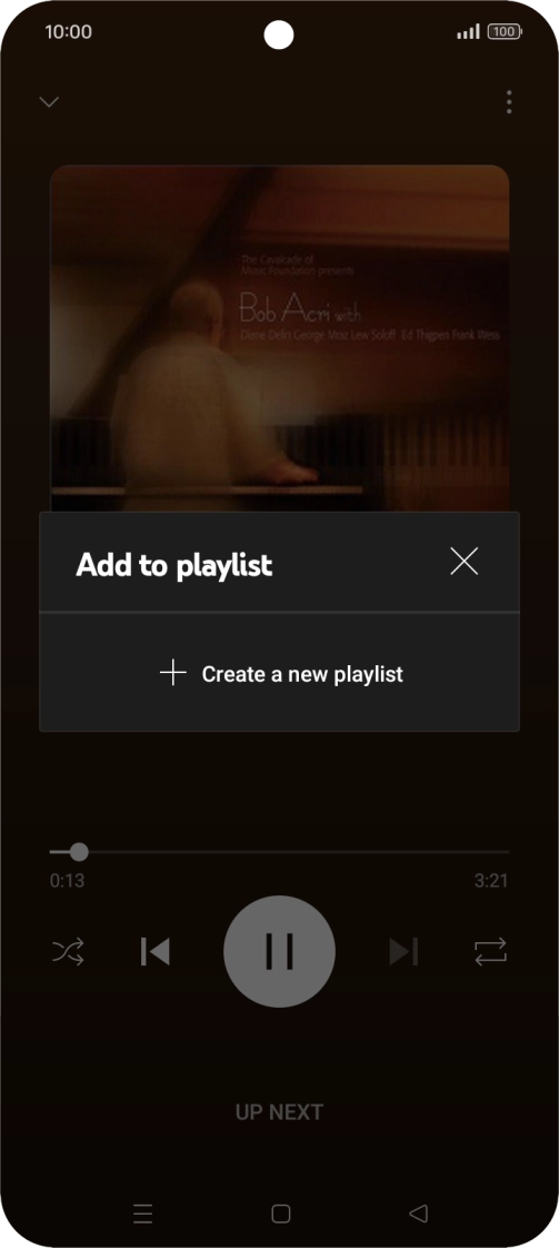 Press Create a new playlist.