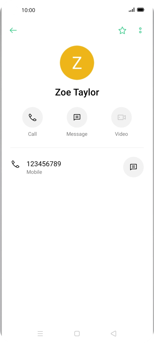 Press the call icon next to the required number.