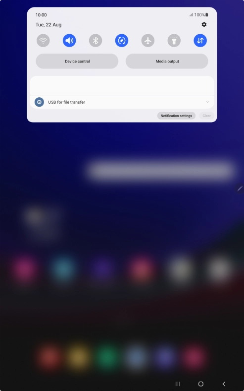 Press the drop down list.