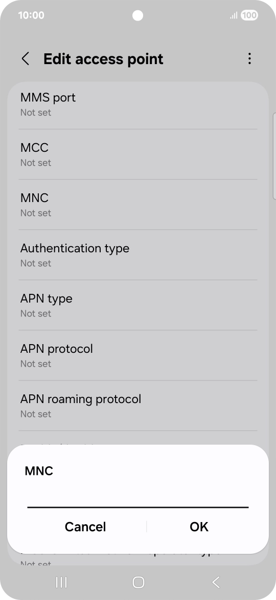 Key in 33 and press OK.
