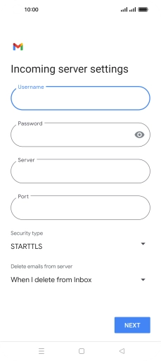 Press the field below 