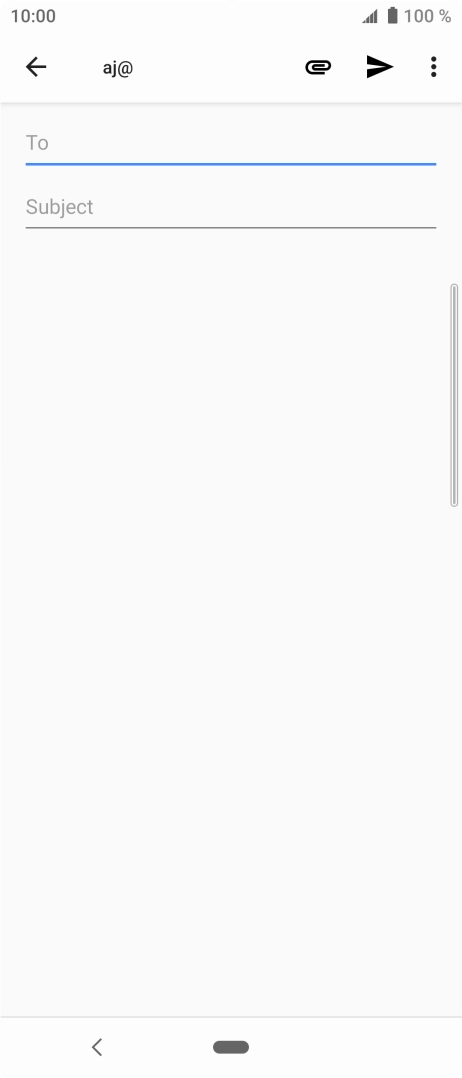 Press To and key in the first letters of the recipient's name.
