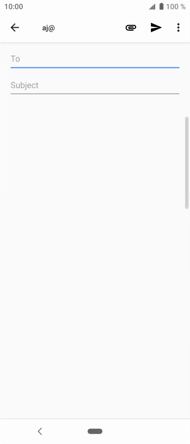 Press To and key in the first letters of the recipient's name.