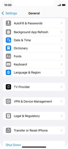 Press Background App Refresh.