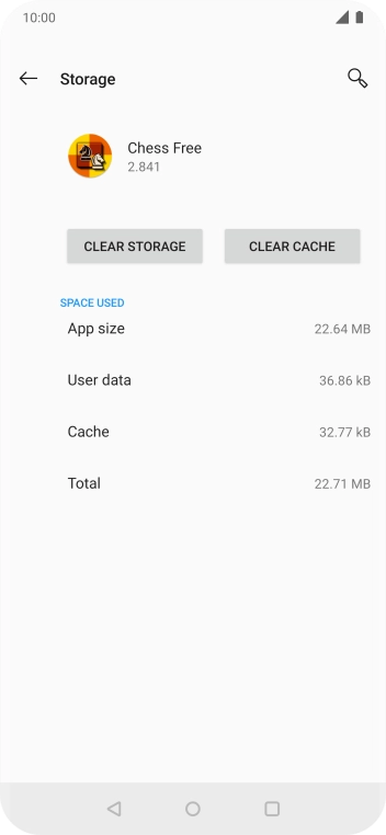 Press CLEAR CACHE.