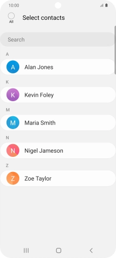 Press the field above 