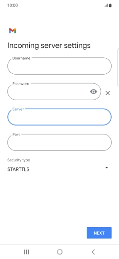 Press the field below 