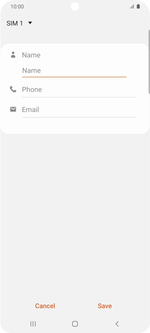 Press the address book drop down list.