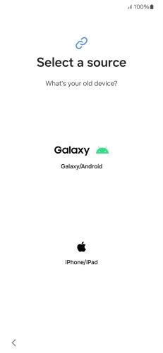 Press the required setting and follow the instructions on the screen to transfer the content from another phone.