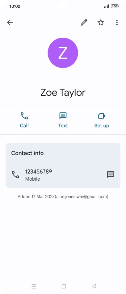 Press the Home key to return to the home screen.
