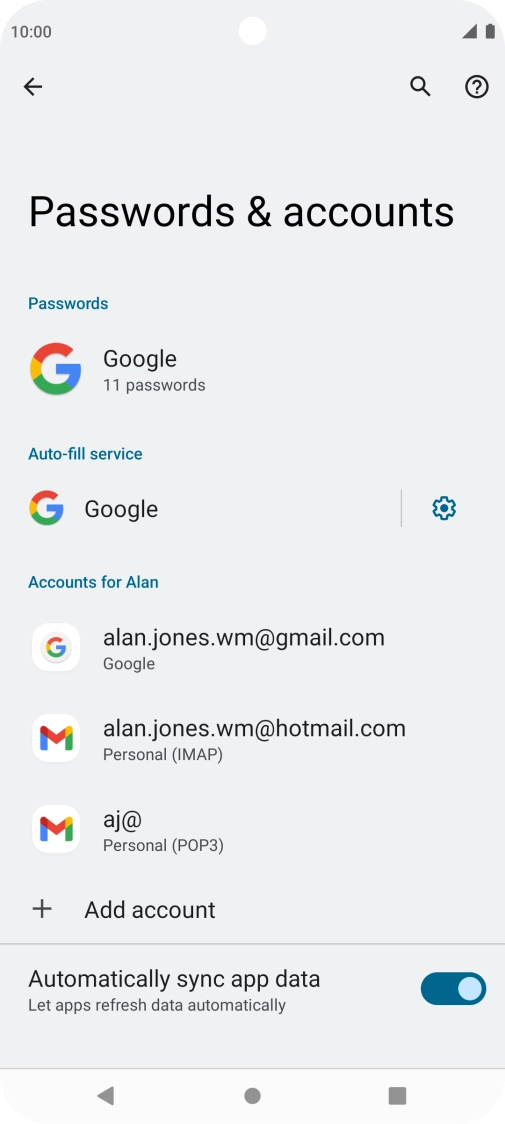 Press the Home key to return to the home screen.