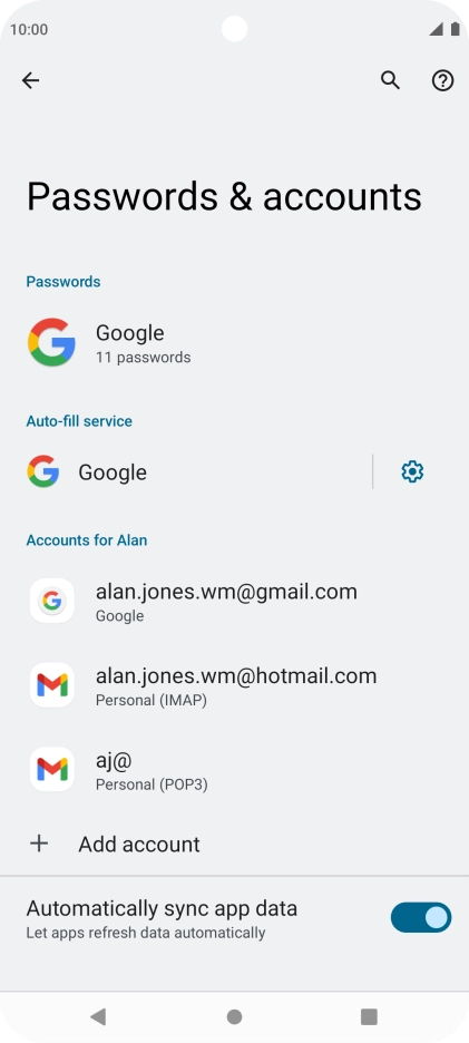 Press the Home key to return to the home screen.