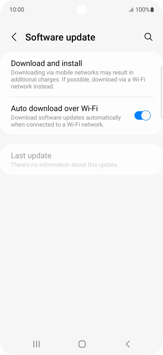 Press Download and install. If a new software version is available, it's displayed. Follow the instructions on the screen to update the phone software.