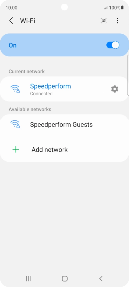Press the Home key to return to the home screen.
