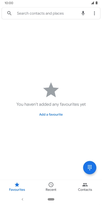Press the menu icon.