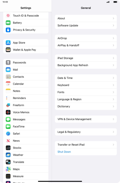 Press Touch ID & Passcode.