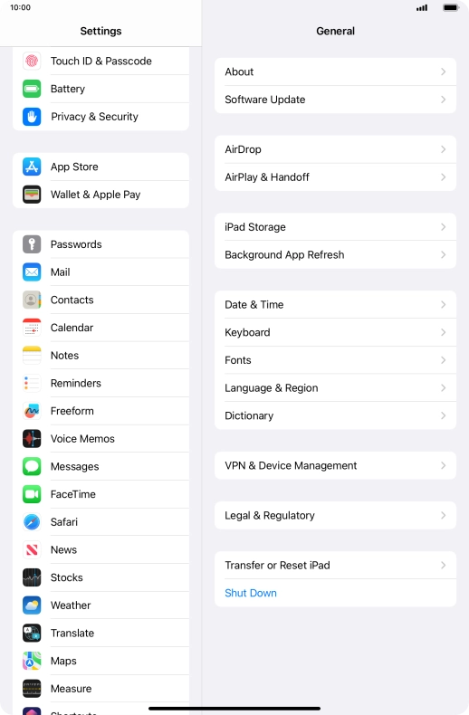 Press Touch ID & Passcode.