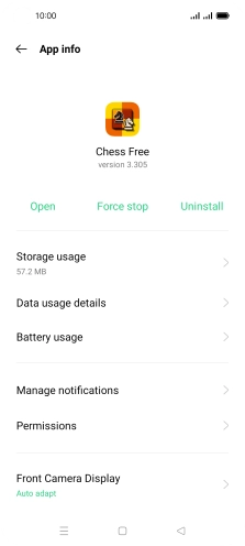 Press Storage usage.