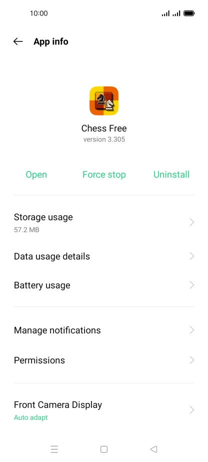 Press Storage usage.
