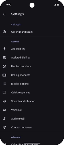 Press Calling accounts.