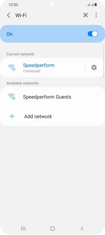Press the Home key to return to the home screen.