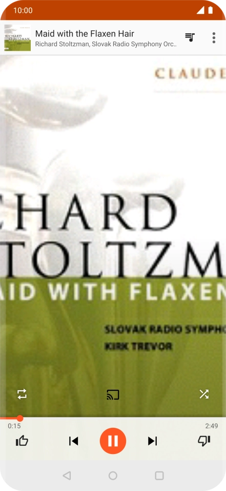 Press arrow right to go to the next audio file.