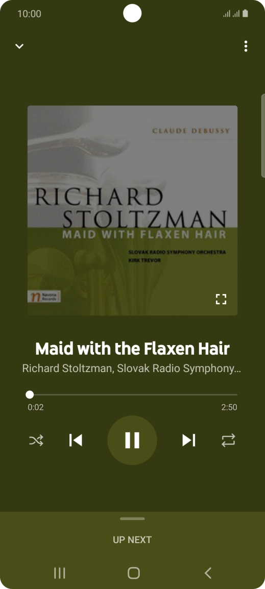 Press arrow right to go to the next audio file.