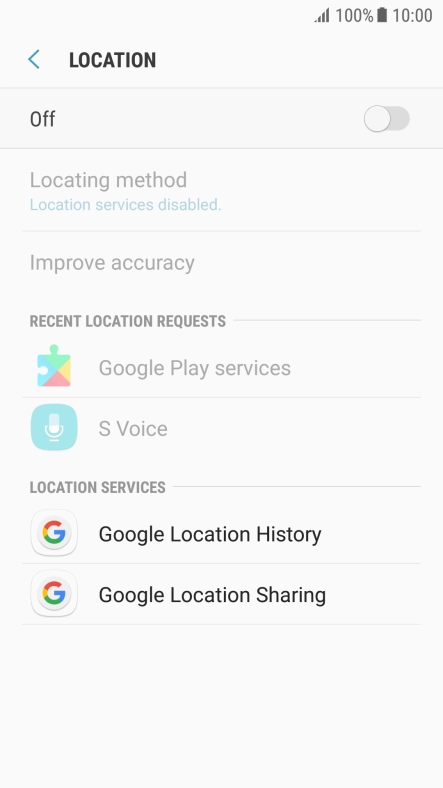 Press the indicator to turn the function on or off.