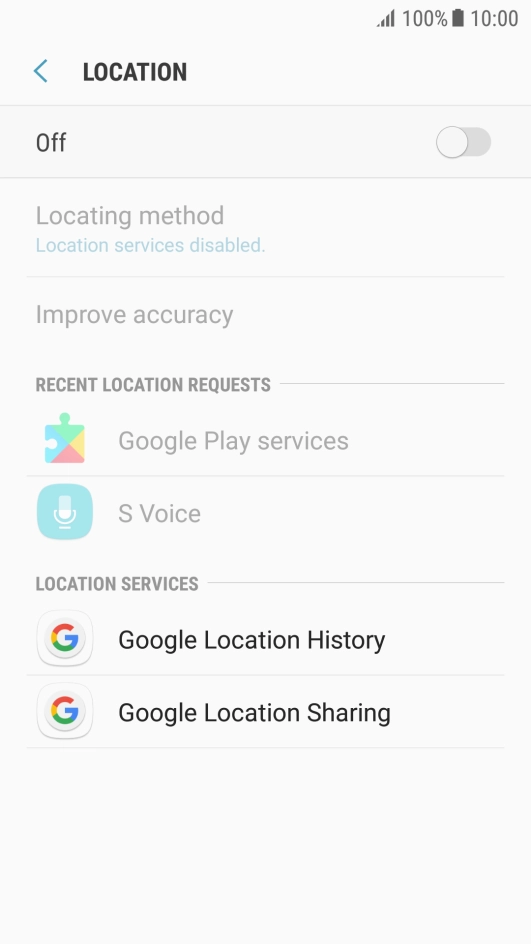 Press the indicator to turn the function on or off.