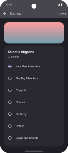 Press the required ring tones to hear them.