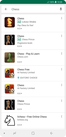 Press the required app.