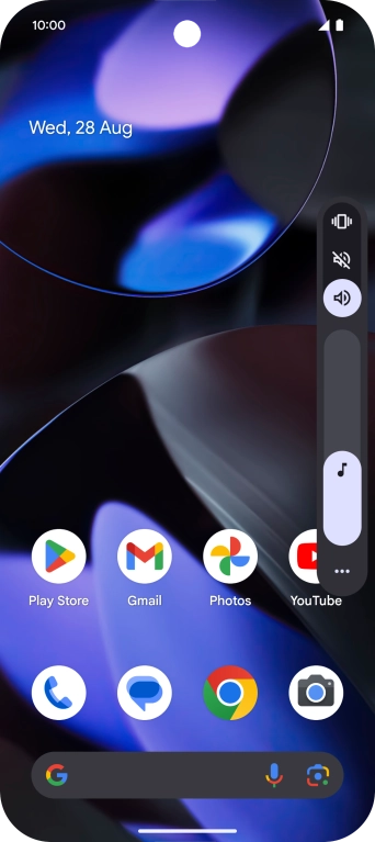 Press the silent mode icon to turn on the function.