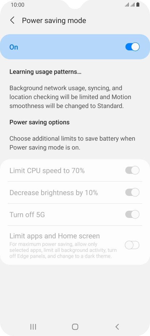 Press the Home key to return to the home screen.