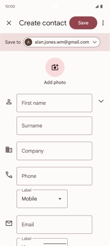 Press the drop down list next to 