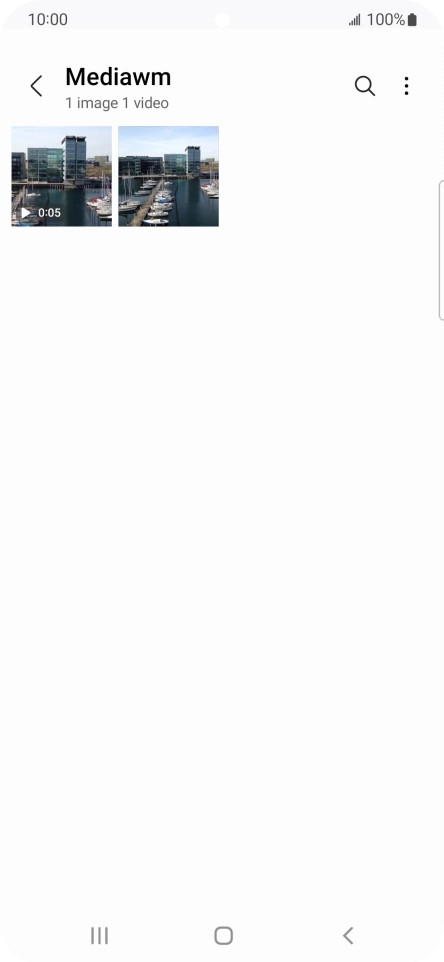 Press and hold any picture or video clip.
