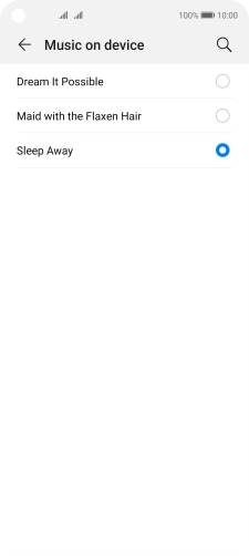Once you've found a ring tone you like, press arrow left.