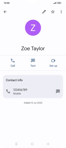 Press the Home key to return to the home screen.