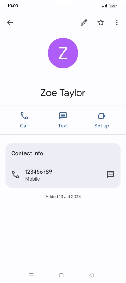 Press the Home key to return to the home screen.