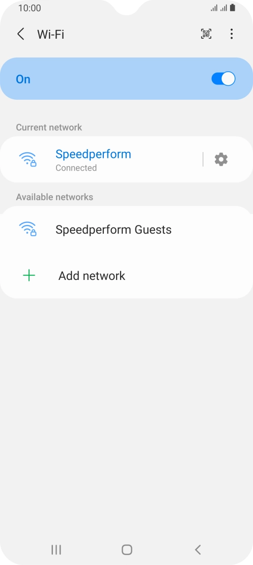 Press the Home key to return to the home screen.