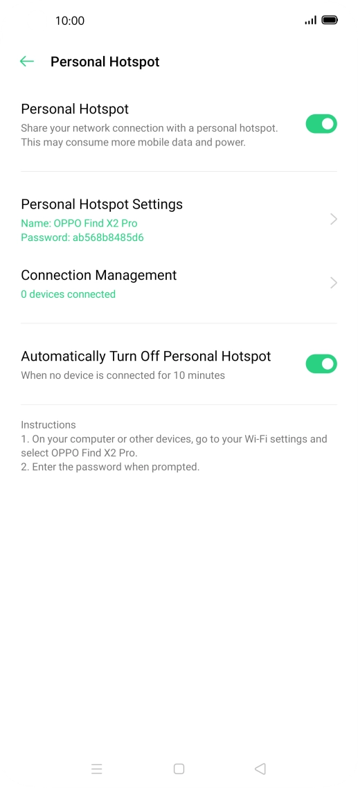 Press the Home key to return to the home screen.
