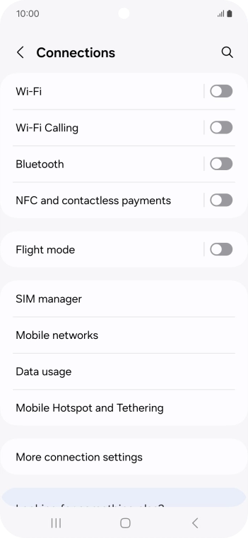 Press Wi-Fi.