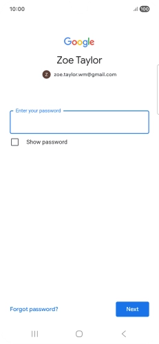 Press the field below 