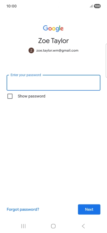 Press the field below 