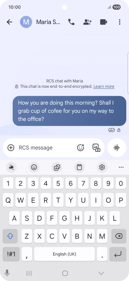 Start a conversation and press the AI icon.