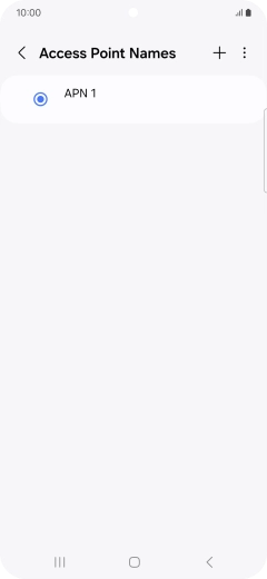 Press the add icon.
