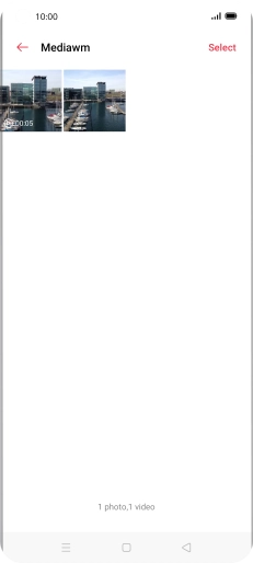 Press and hold any picture or video clip.