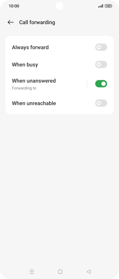Press the Home key to return to the home screen.