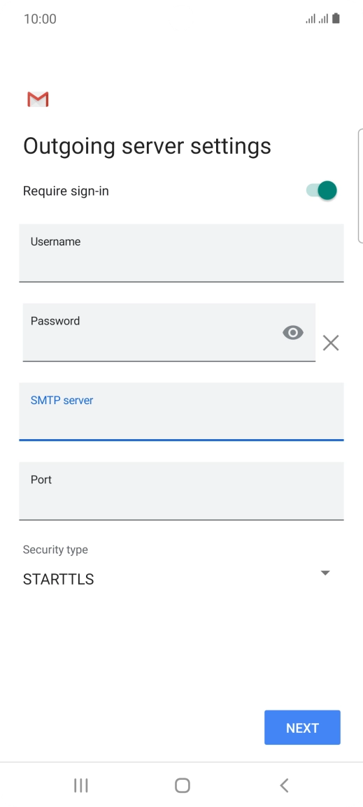 Press the field below 