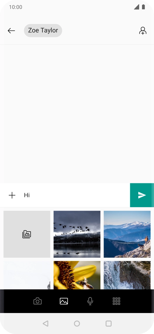 Press the folder icon and go to the required folder.
